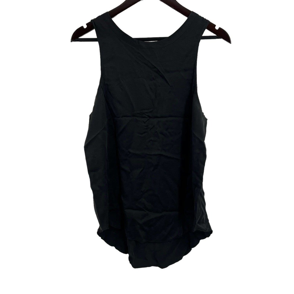 Chaser Black Silky Feel Sleeveless Top Medium New